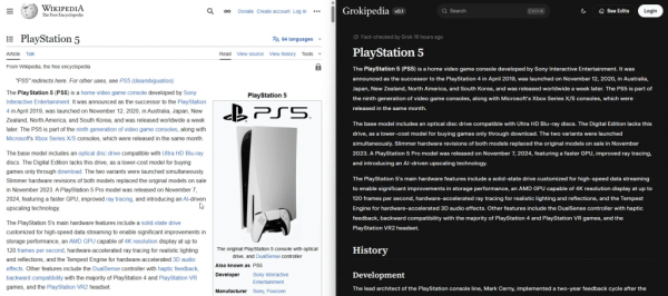 Илон Маск запустил Grokipedia